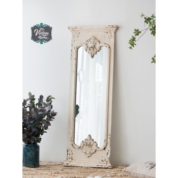 مرايا مصنوعه من الخشب الطبيعي شابي شيك بارتفاع 150cm