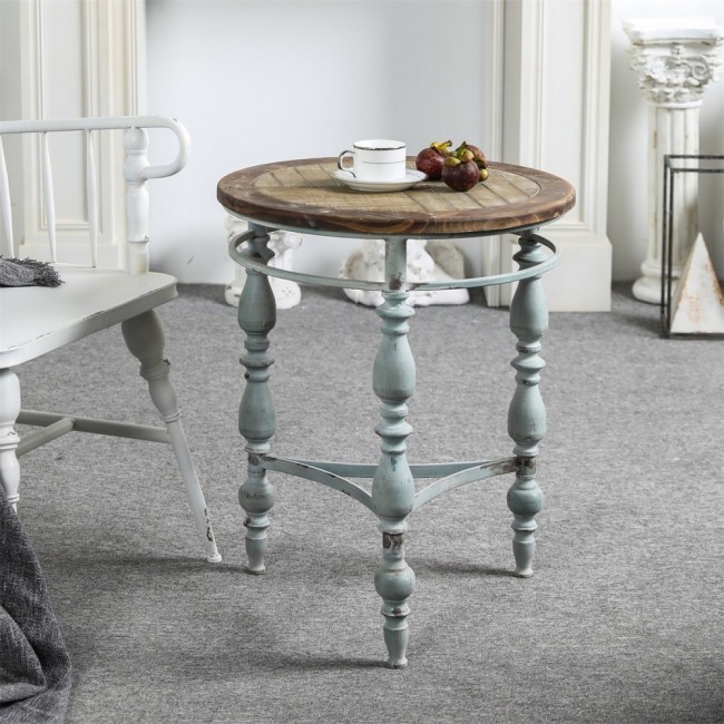 طاوله جانبيه مشغوله يدويا من المعدن والخشب الطبيعي 9594 طاوله جانبيه مشغوله يدويا من المعدن والخشب الطبيعي 9594