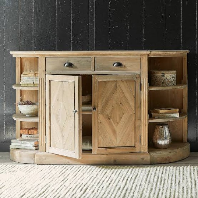 كونسول الكلاسيكي نصف الدائري المصنوع يدويًا من الأخشاب الطبيعية المعتّقةL1512026 كونسول الكلاسيكي نصف الدائري المصنوع يدويًا من الأخشاب الطبيعية المعتّقةL1512026