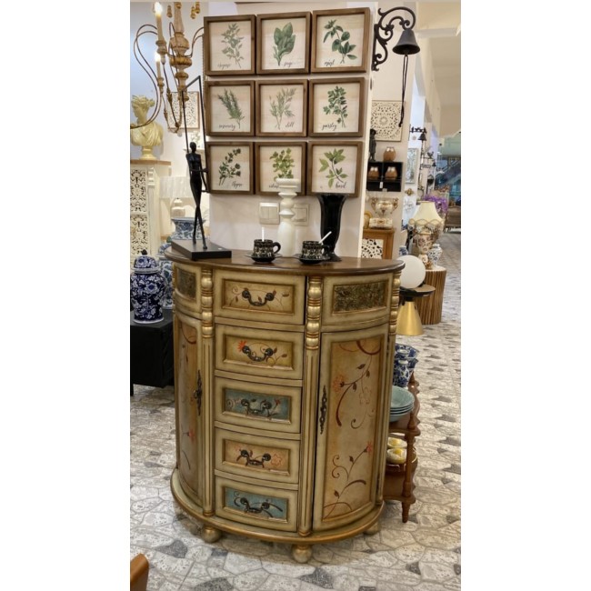 كونسول جداري خشب زان فنتيج ستايل