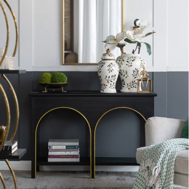 كونسول جداري مصنوع من الخشب الطبيعي 8197