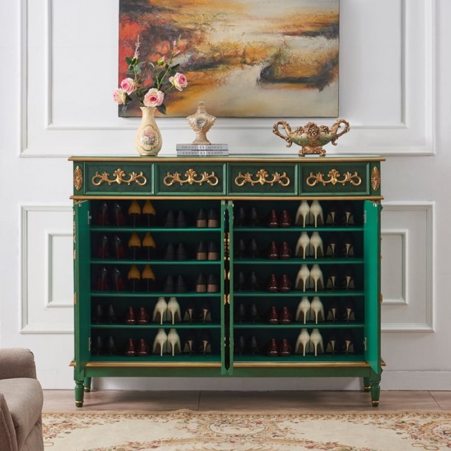 كونسول مصنوع من الخشب الطبيعي كلاسيك حفر 8190