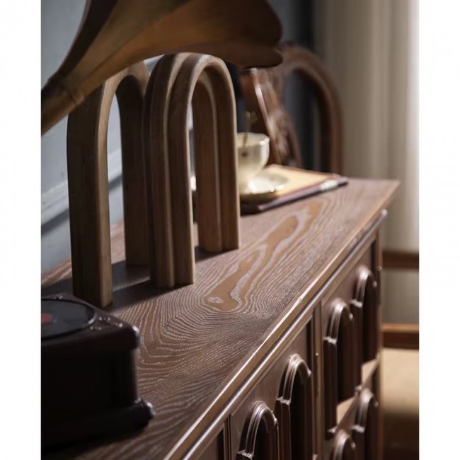 كونسول مصنوع من الخشب الطبيعي فنتج ستايل 8739