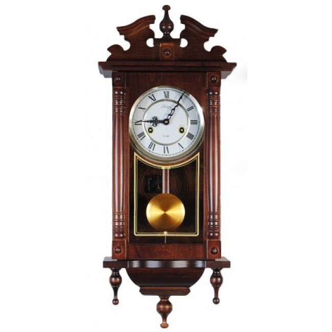 ساعة جداريه ميكانيك مصنوعه من الخشب الطبيعي 8864