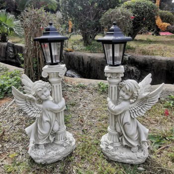 تحفة انجل سيراميك حامل فانوس L5011