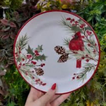 صحن سراميك بتصميم شتوي -2-L4578