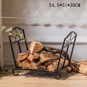 حامل  حطب معدني عصري -L4804