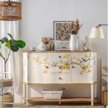 كونسول جداري مودرن خشب طبيعي -L4733