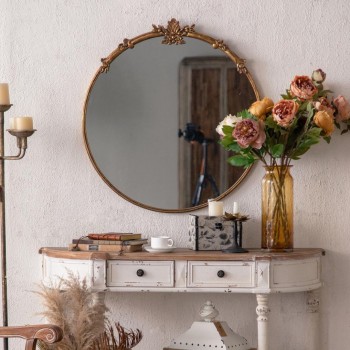 مرايا جداريه بإطار ذهبي مودرن -4687