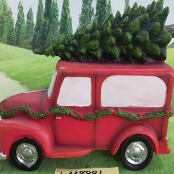 تحفه سياره شتويه سيراميك جميله -4582