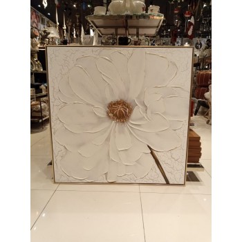 لوحهD3 باطار ذهبي خشبي-4610