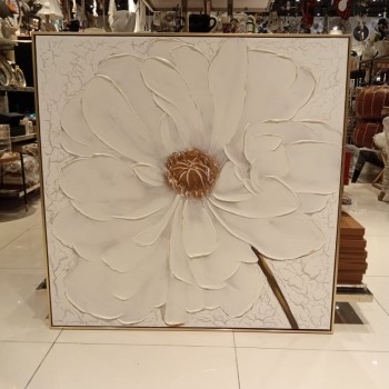 لوحهD3 باطار ذهبي خشبي-4610