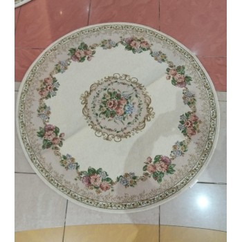 سجاد فاخر دائري بتصميم  الورود الريفيه -2-4465