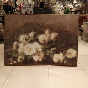 لوحه جداري مطبوع كانفس اطار خشب ذهبي-4619