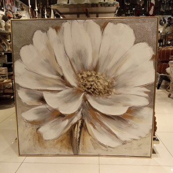 لوحهD3 باطار ذهبي خشبي-4608