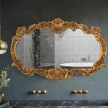 مرايا جداريه ملكيه فاخره اطار معدن مذهب- L4570 مرايا جداريه ملكيه فاخره اطار معدن مذهب- L4570