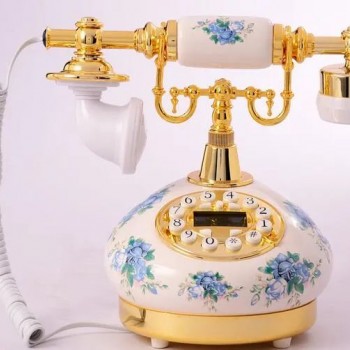 تليفون ثابت سلكي بتصميم اوربي قديم-2-5151