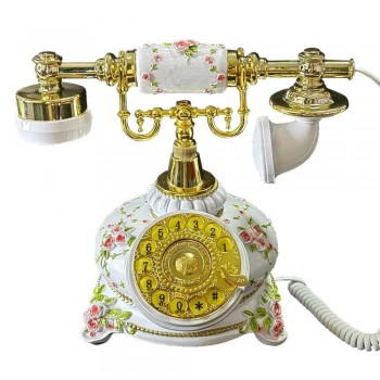 تليفون ثابت سلكي على طراز الاروبي القديم -5147