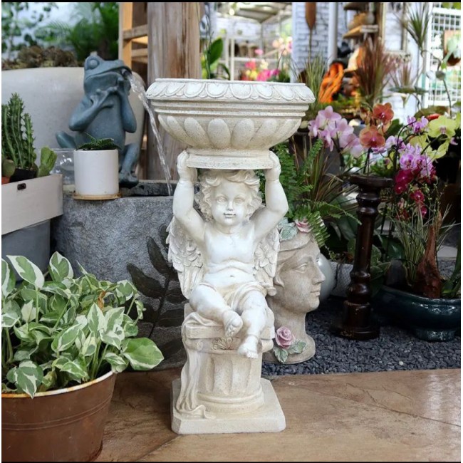 تمثال بتصميم رماني حامل اناء مزخرف- 5016