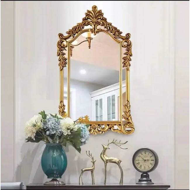 مرايا جداري بتصميم كلاسيك انيق اطار معدن ذهبي -L4572 مرايا جداري بتصميم كلاسيك انيق اطار معدن ذهبي -L4572