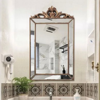 مرايا اطار معدن مذهب بتصميم كلاسيك فاخر -4577 مرايا اطار معدن مذهب بتصميم كلاسيك فاخر -4577