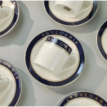 طقم فنجان قهوه تركيه BVLGARI -5152 طقم فنجان قهوه تركيه BVLGARI -5152