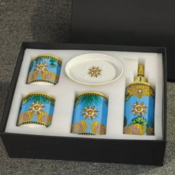 طقم حمام سيراميك فرزاتشي 5 قطع -4 -L4109 طقم حمام سيراميك فرزاتشي 5 قطع -4 -L4109