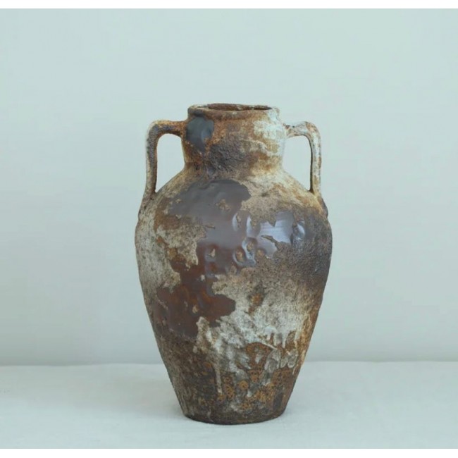 فازه   ريفيه معتقه من الفخار  انيقه L3692