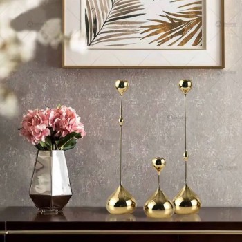 شمعدان طقم انيق مكون من3 قطع- 3624 شمعدان طقم انيق مكون من3 قطع- 3624