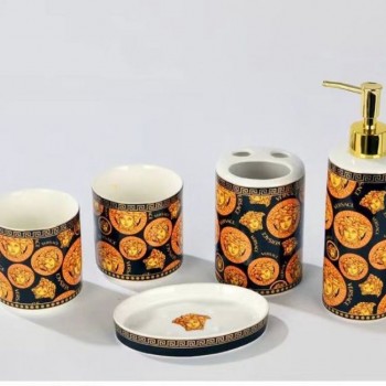 طقم حمام سيراميك فرزاتشي 5 قطع -1 -L4109 طقم حمام سيراميك فرزاتشي 5 قطع -1 -L4109