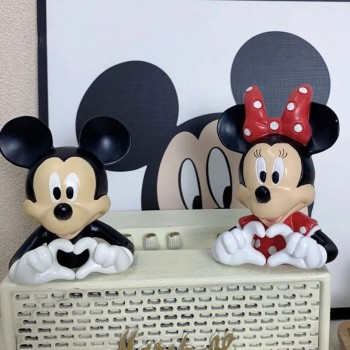 تحفة ديزني الكرتون ميكي ميني ماوس شكل القلب 4384