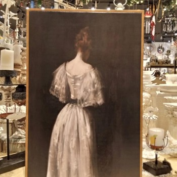 لوحه مطبوع كالنفس اطار خشب ذهبي متوفر 3 احجام-L5235