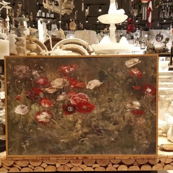 لوحه مطبوع كالنفس اطار خشب ذهبي متوفر 3 احجامL5238