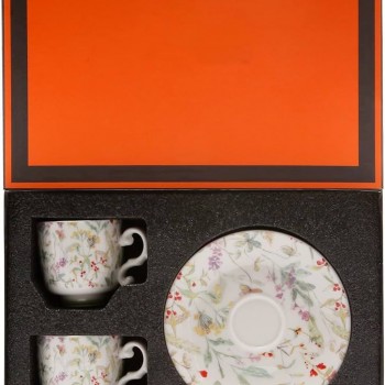 فنجان قهوه وصحن dior  سبراميك طقم لشخصين -5286