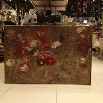 لوحه جداري مطبوع كانفس اطار خشب ذهبي-4623