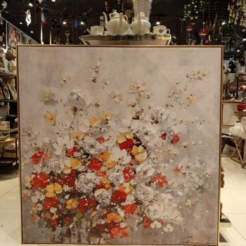 لوحه جداري مطبوع كانفس اطار خشب ذهبي4600-