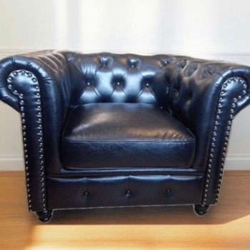 كنب جلد اسود فاخر مفرد بتصميم اروبي مثالي للمكتب -0506 كنب جلد اسود فاخر مفرد بتصميم اروبي مثالي للمكتب -0506