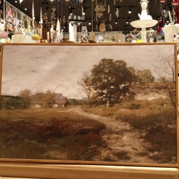 لوحه مطبوع كالنفس اطار خشب ذهبي متوفر 3 احجام-111-L5257