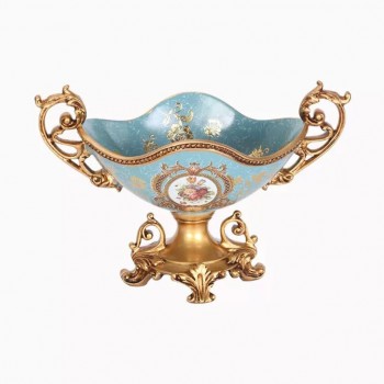 صحن تقديم سيراميك بتصميم اوربي- L5985