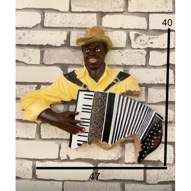 ديكور عازف جداري فايبر منحوت-4-4975