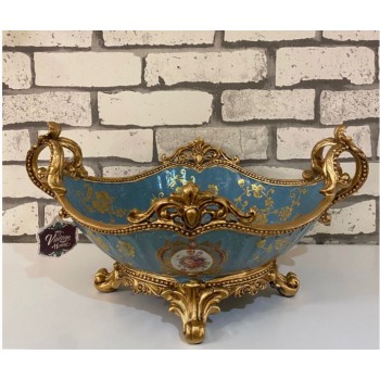 صحن تقديم سيراميك بتصميم اوربي كلاسيك-5981