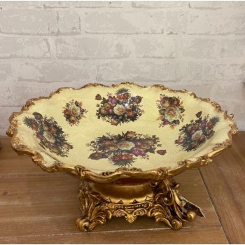 صحن تقديم سيراميك بتصميم فكتوري انيق -5963