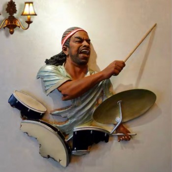 ديكور عازف جداري فايبر منحوت-5-4975 ديكور عازف جداري فايبر منحوت-5-4975