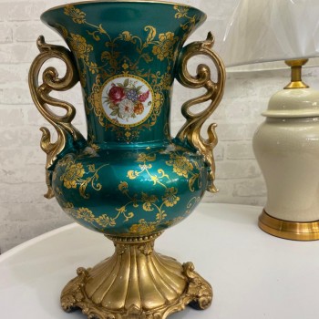 فازه سيراميك بتصميم كلاسيك اوربي -6534 فازه سيراميك بتصميم كلاسيك اوربي -6534