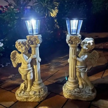 تحفه انجل باضاءه بالطاقة الشمسية L0982