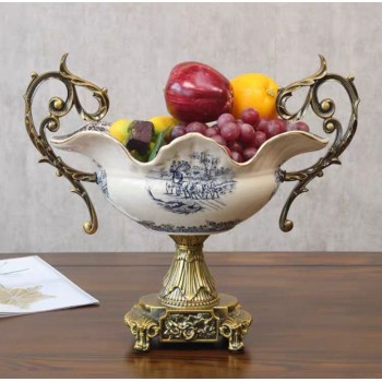 صحن تقديم سيراميك بتصمي اوربي فاخر L5905