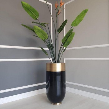 مركن لزرع معدن ملائم لغرفة المعيشه متوفر الحجمين -3074