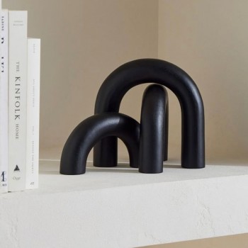 تحفه خشبيه ديكور اقواس ملائمه لغرفة المعيشه متوفر 3 الوان- L3716