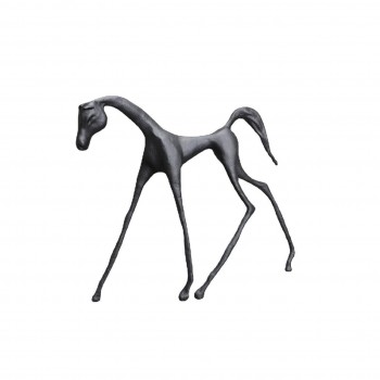 تحفه حصان معدني اسود 3539