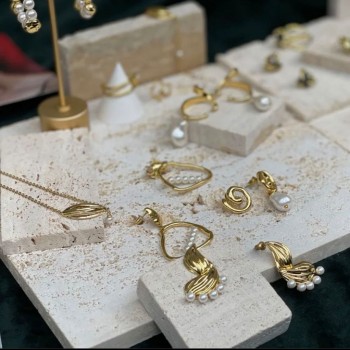 لوح رخامي طبيعي لعرض المجوهرات L3813